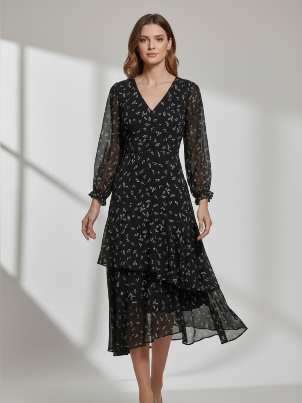 〰️ Karl Lagerfeld Paris Viscose Maxi Dress
